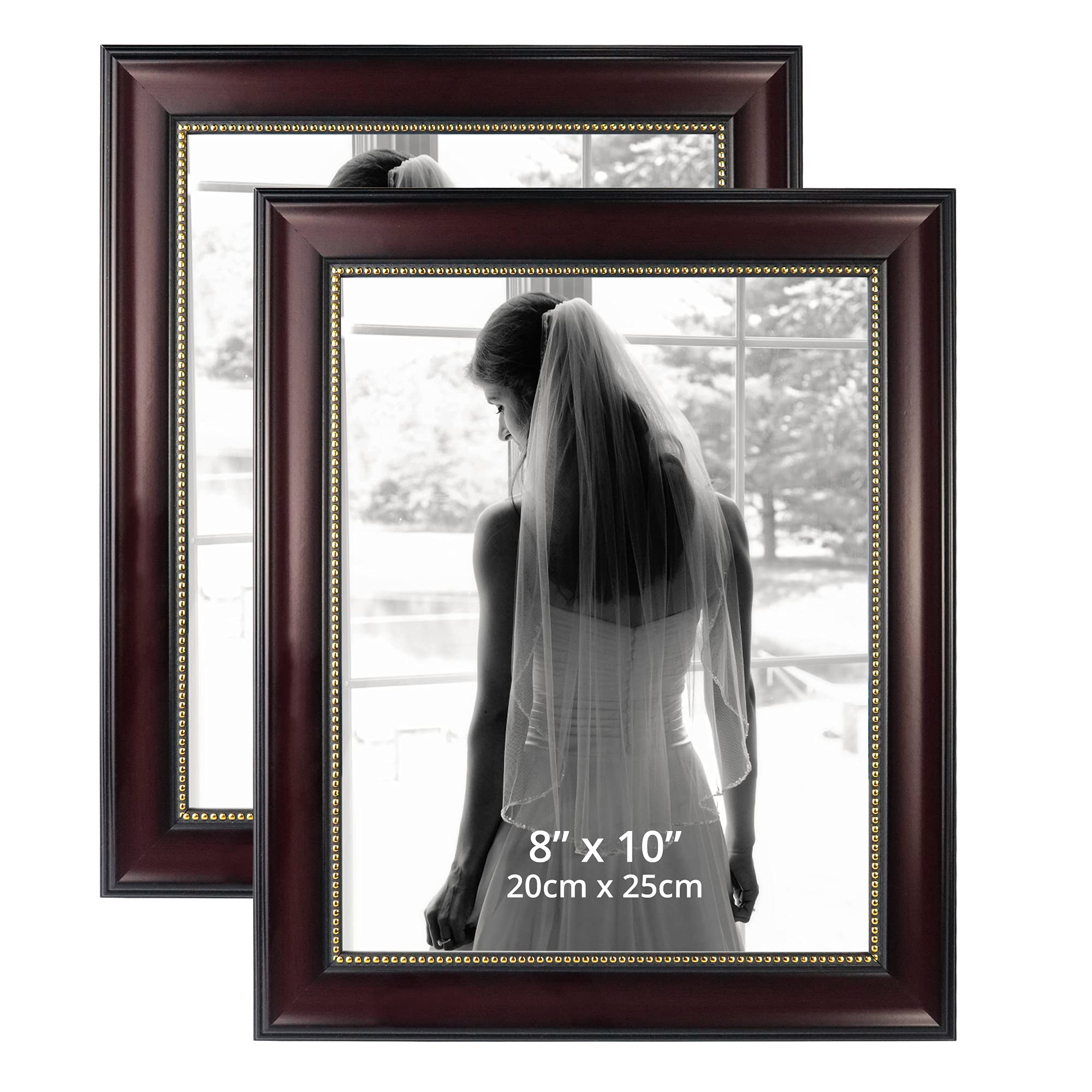 GraduationMall 8x10 frame woodgrain showcases memories with a refined look