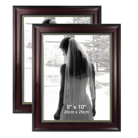 GraduationMall 8x10 frame woodgrain showcases memories with a refined look