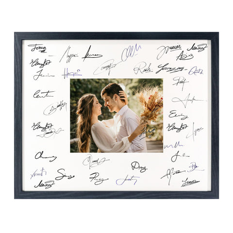 GraduationMall 8x10 photo with mat inside ready for guest-signed displays.