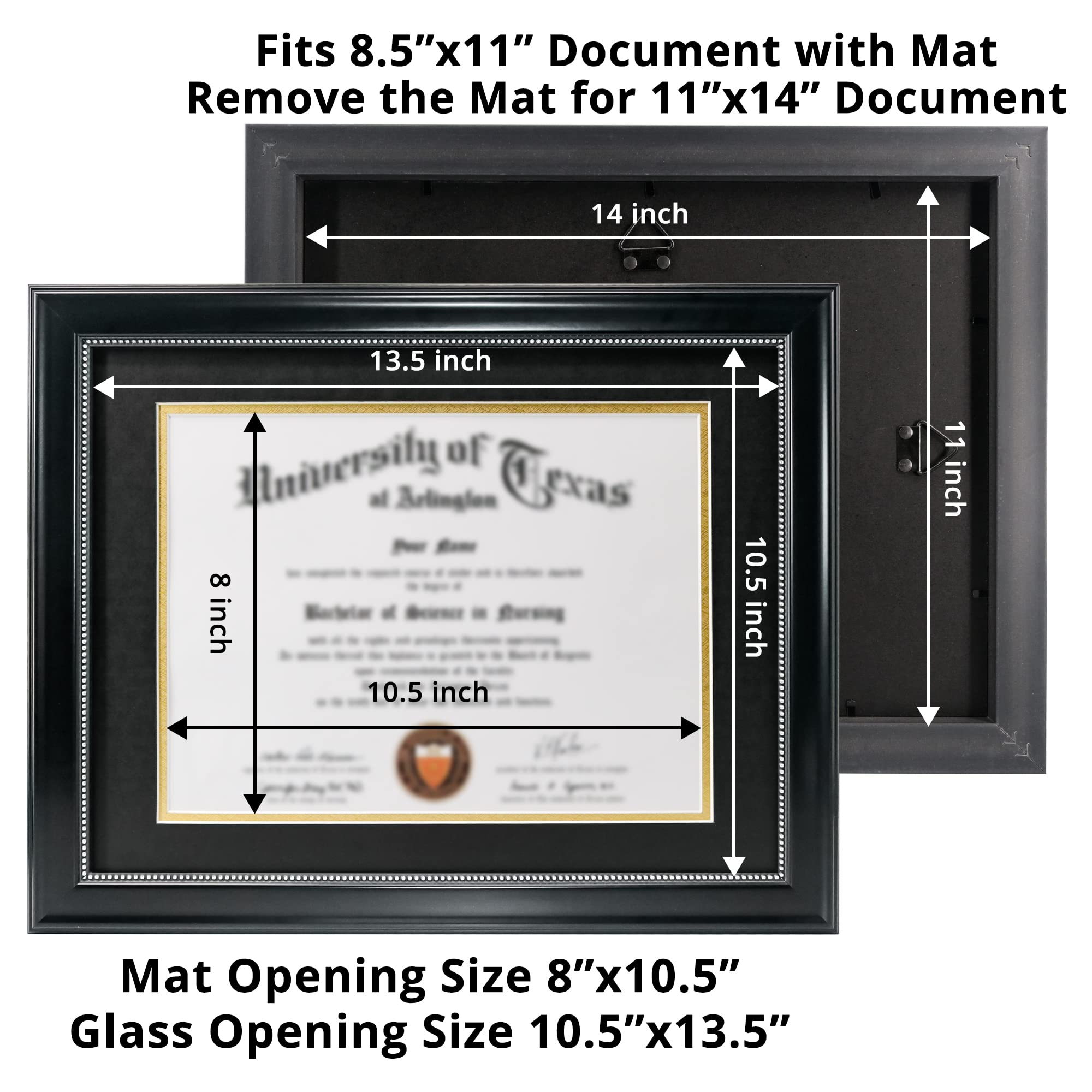 GraduationMall clear glass protection shields photos from dust and scratches