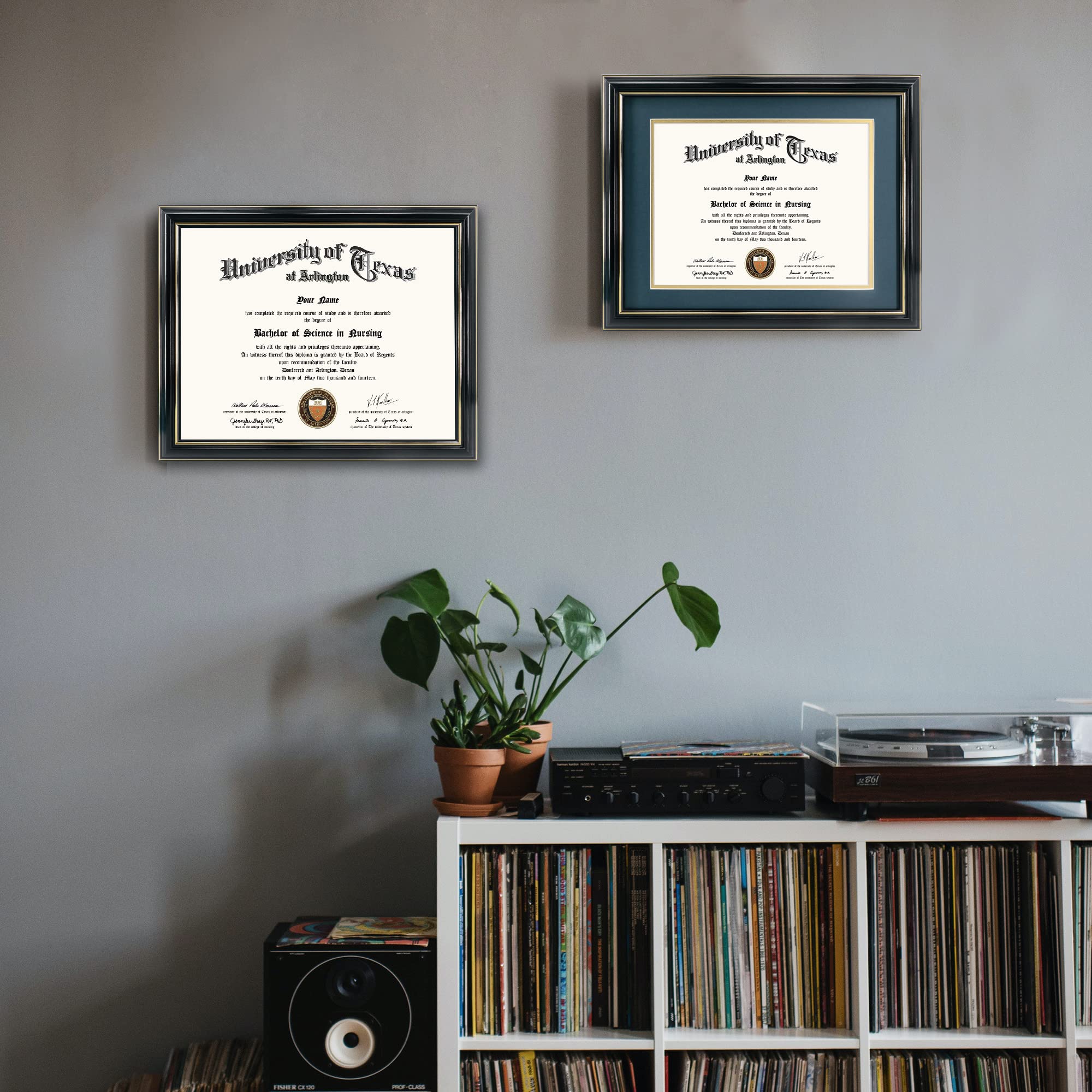 GraduationMall frame 11x14 certificates without mat ready for display