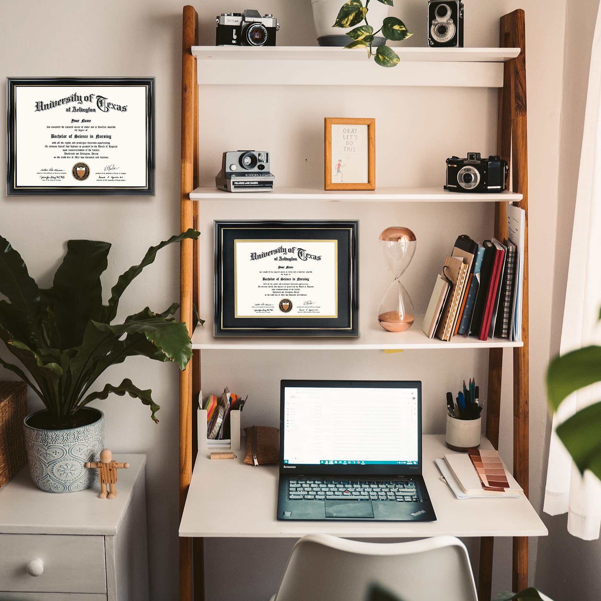 GraduationMall frame molding is 1.25 inches wide and 1 inch thick for a bold profile.