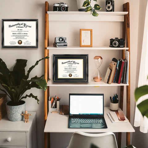 GraduationMall frame molding is 1.25 inches wide and 1 inch thick for a bold profile.