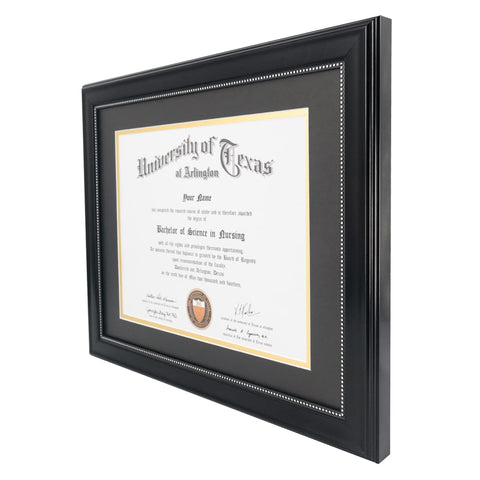 GraduationMall recycled polystyrene frame with wood-grain finish for longevity