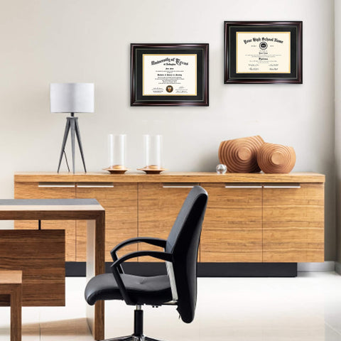 GraduationMall set of 2 frames fits home, office, or gift-worthy display.