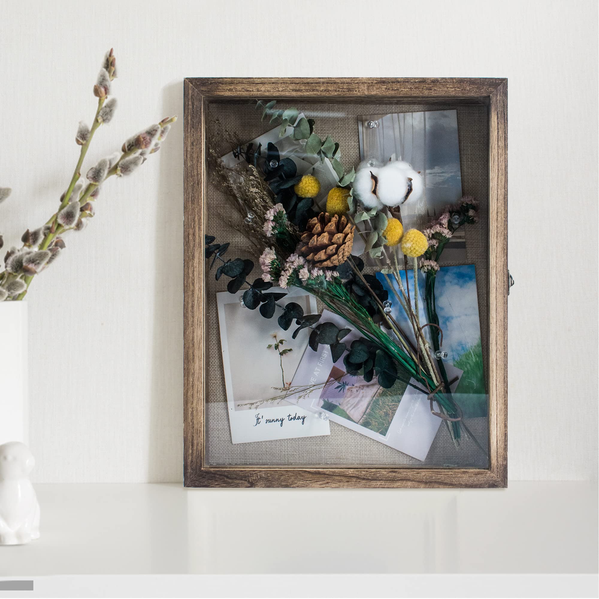 GraduationMall shadow box glass door display highlighting keepsakes