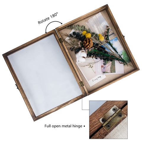 GraduationMall shadow box features six stick pins to secure items