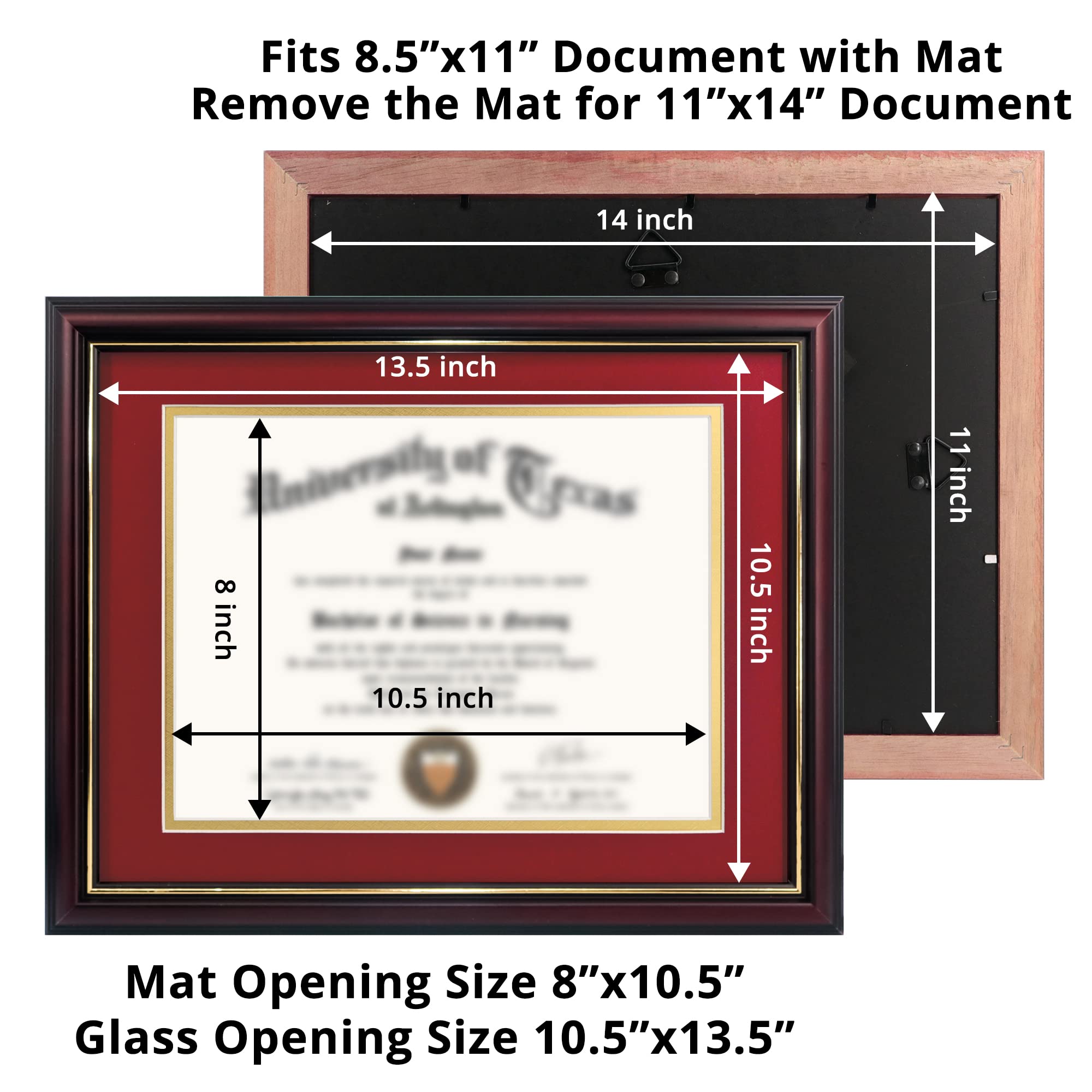 GraduationMall tempered glass protects documents from dust and scratches.