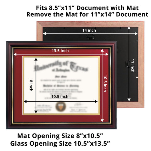 GraduationMall tempered glass protects documents from dust and scratches.