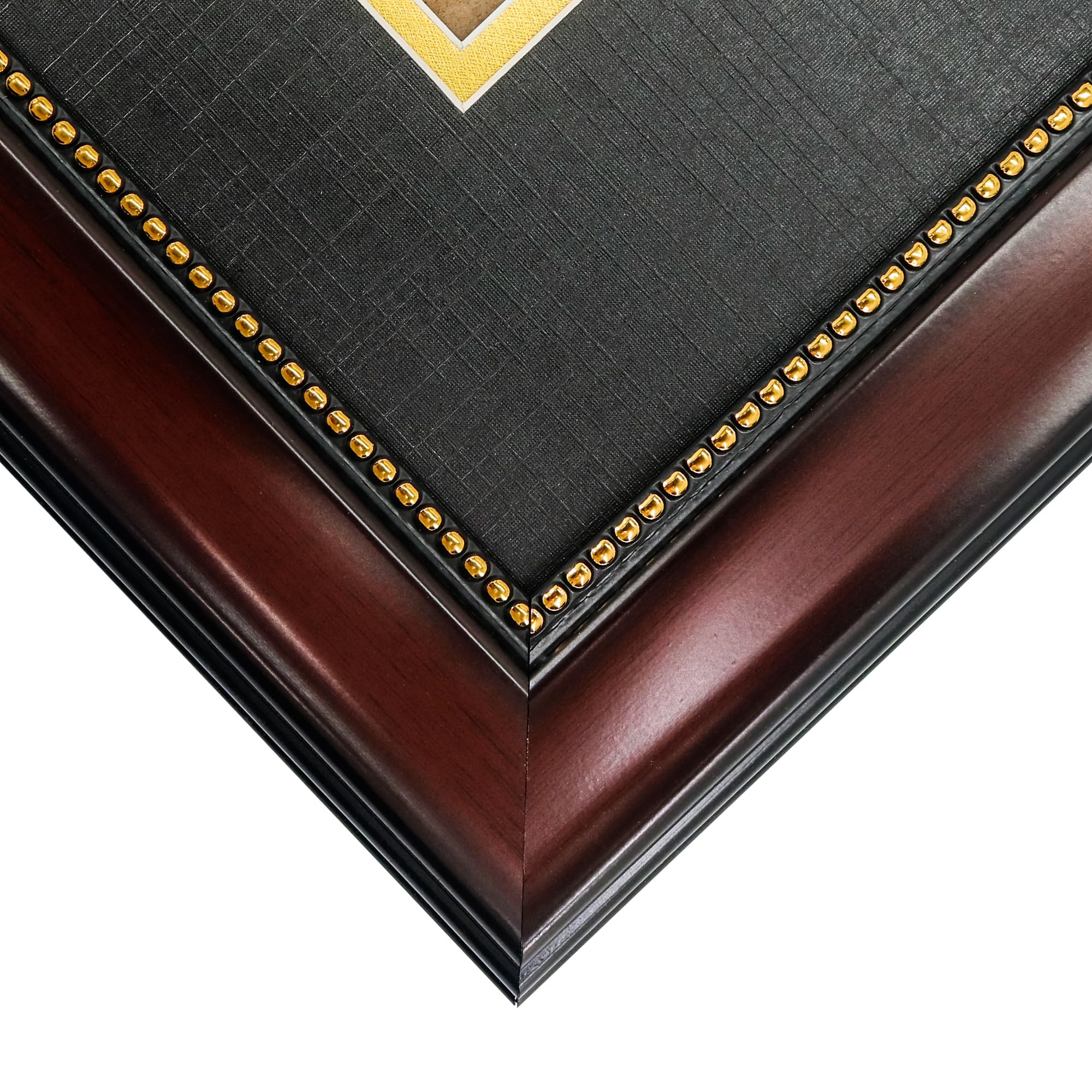 GraduationMall wall-mount hardware supports vertical or horizontal display.