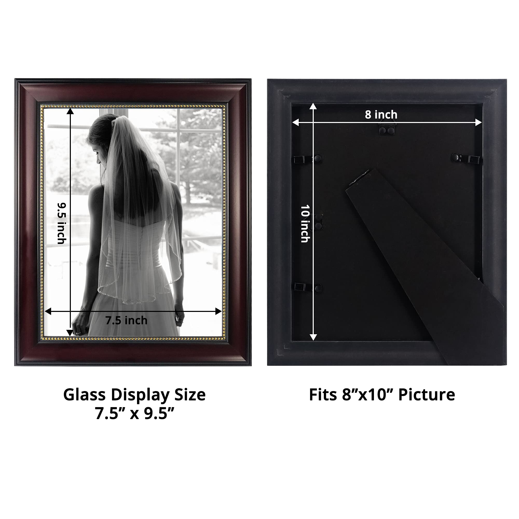 GraduationMall wall mountable frame supports vertical or horizontal layouts