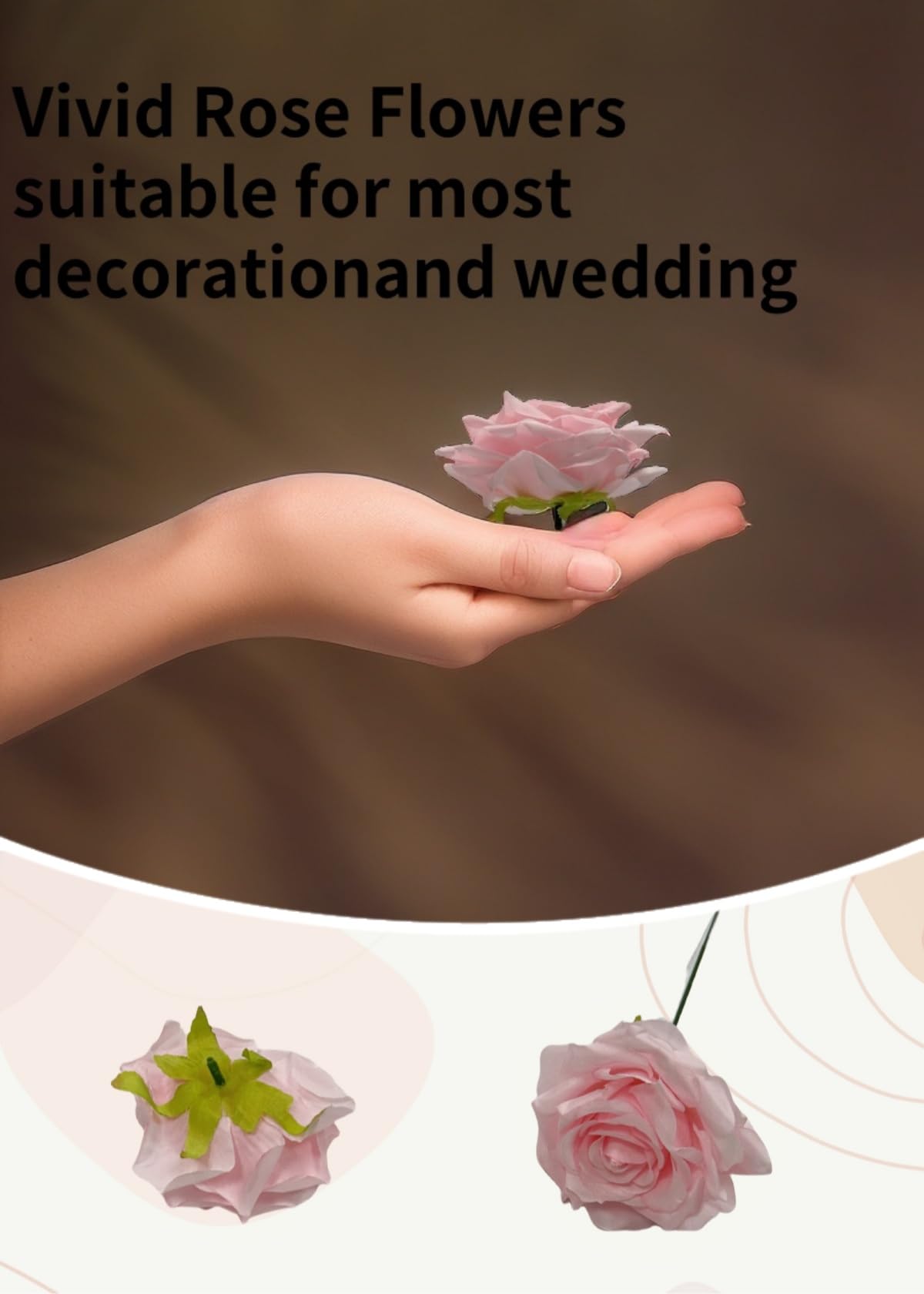 GrainBuds pink rose head perfect for party decor and home styling.
