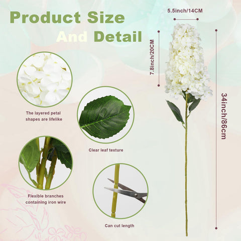 GrainBuds white hydrangea detailed petals showcasing craftsmanship