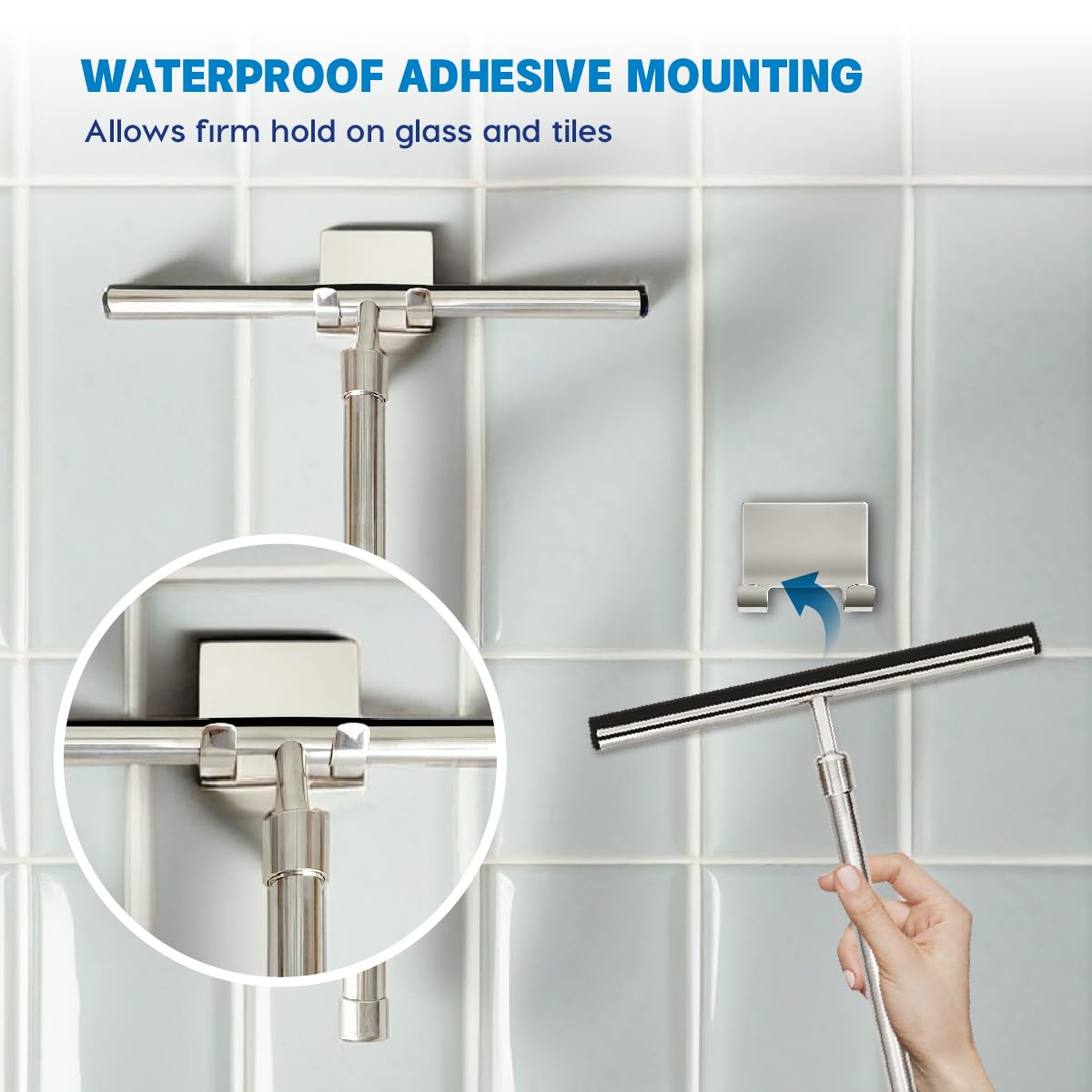 Grand Fusion bathroom cleaning tool versatile for tiles and shower walls