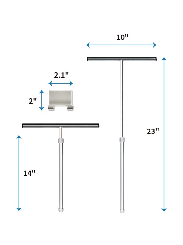 Grand Fusion stainless-steel squeegee resists corrosion for daily use