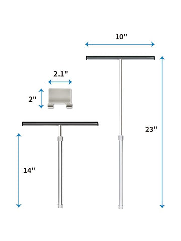 Grand Fusion stainless-steel squeegee resists corrosion for daily use