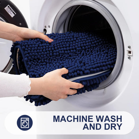 Grandaily fade-resistant chenille rug maintains color after regular washing.