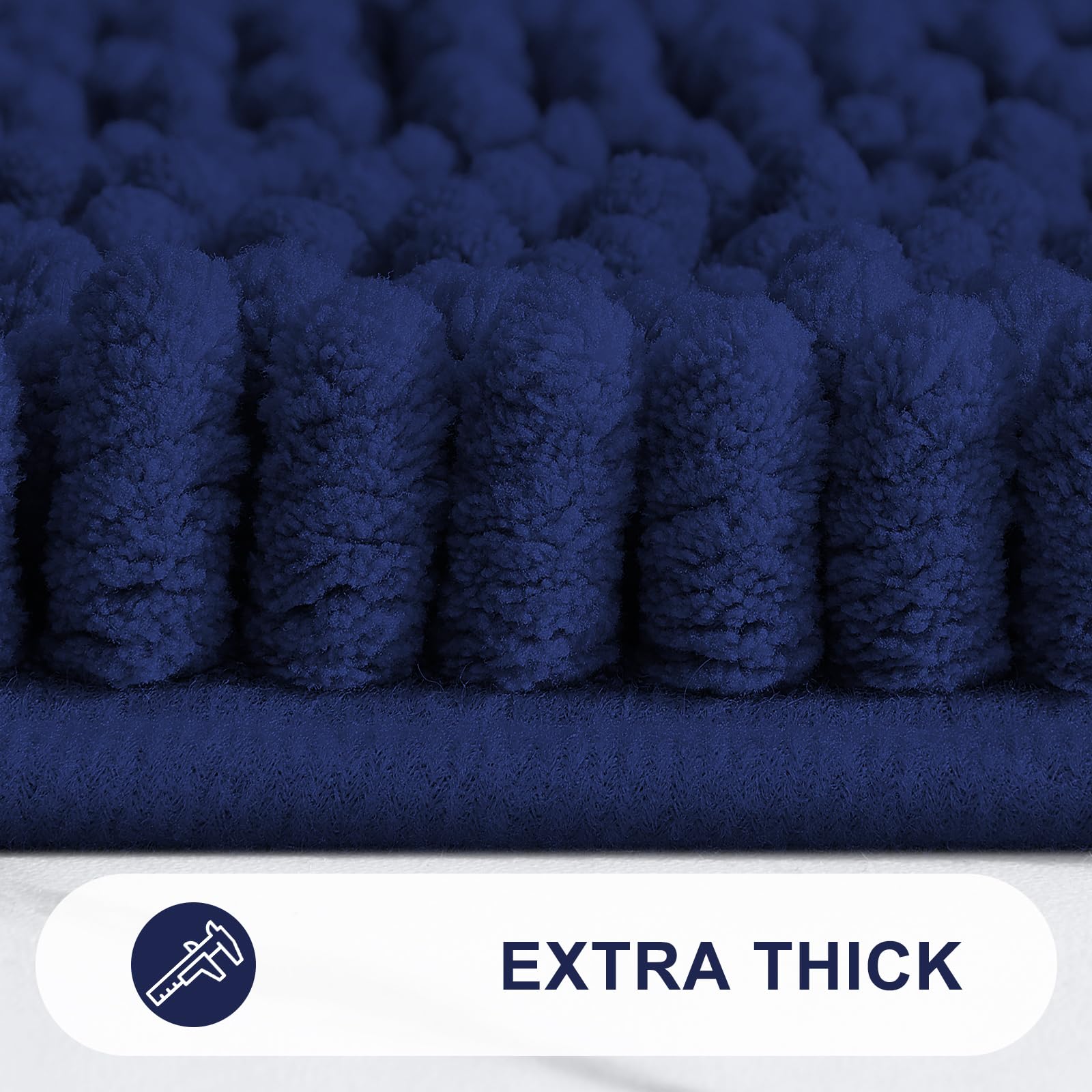 Grandaily ultra-plush bath mat delivering warm, soft sensation after bathing.