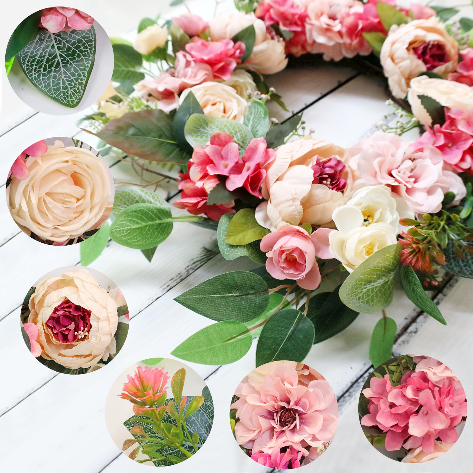 Grandeal indoor-outdoor wreath suitable for door, wall, or window
