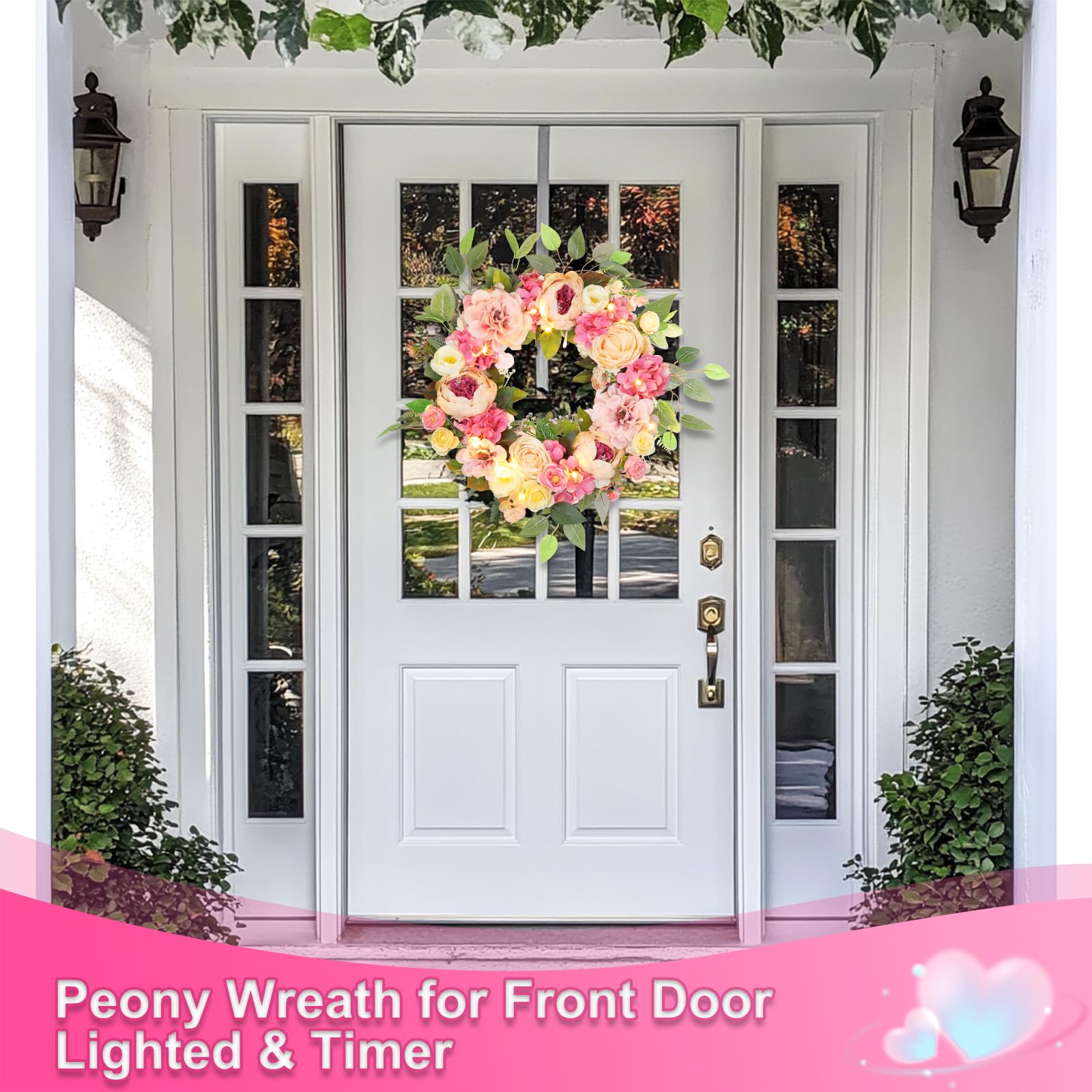 Grandeal timer wreath enables 18h on, 6h off operation