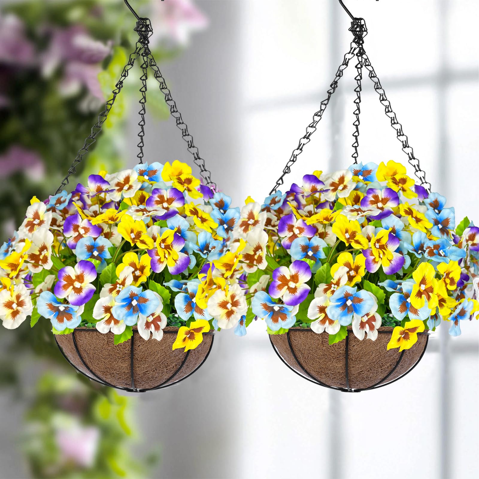 Grandeal UV resistant outdoor flowers stay vibrant in sun and rain.