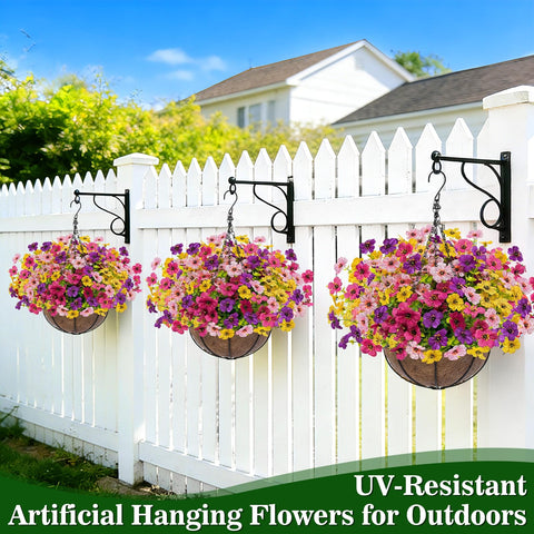 Grandeal weather-resistant flowers stay vibrant without watering or fading
