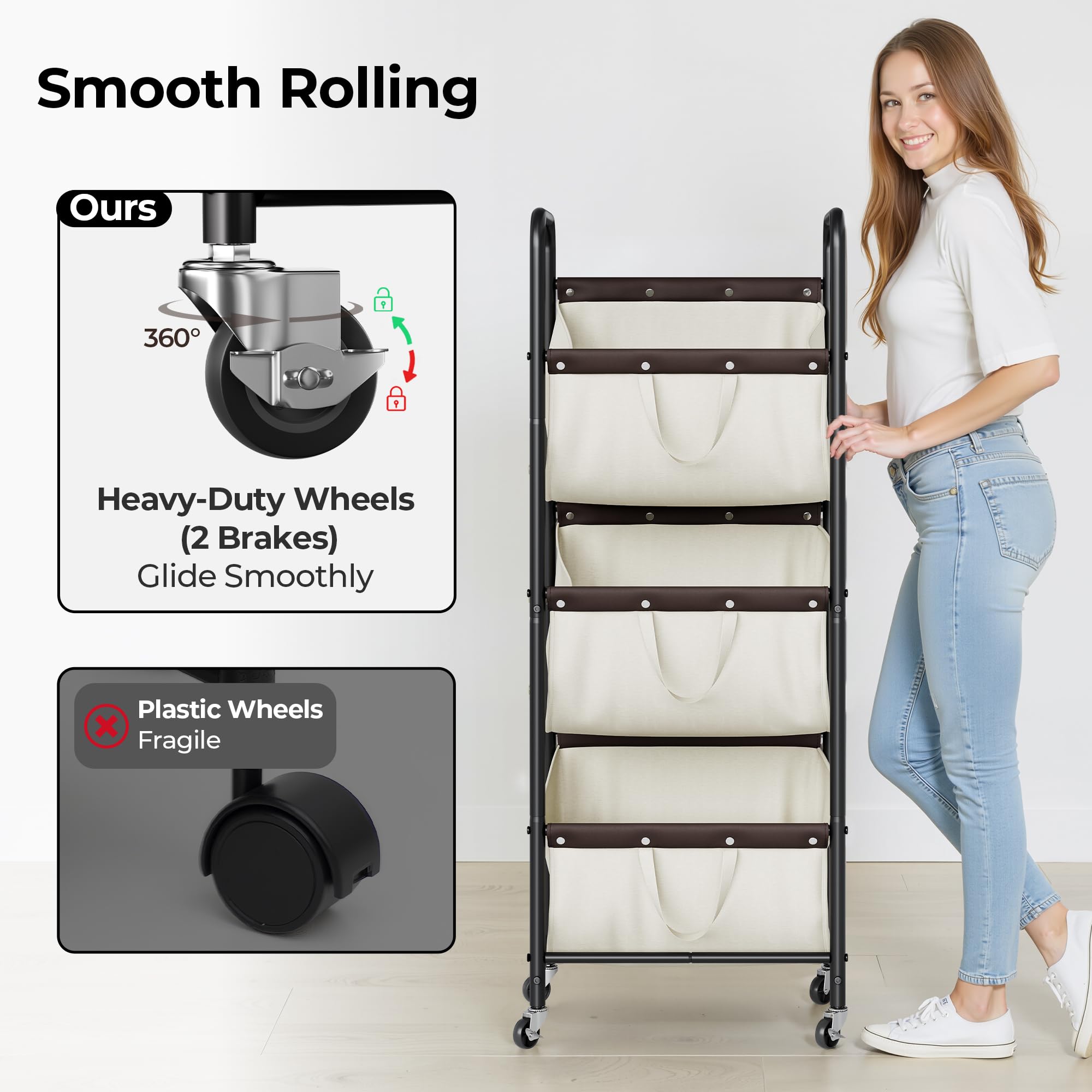 GRANNY SAYS 120L capacity sorter, handles towels and bedding with dependable space