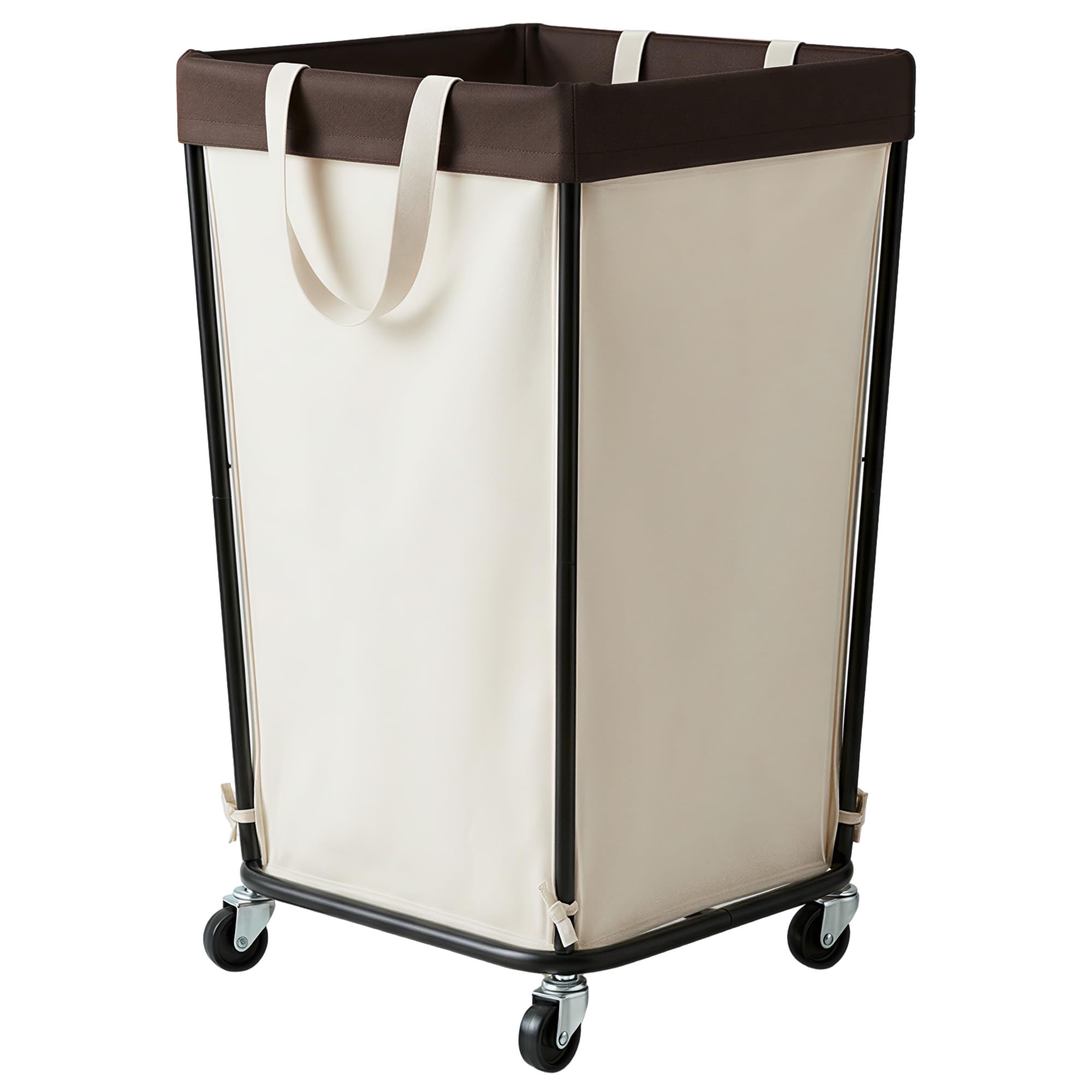 GRANNY SAYS 160L rolling laundry basket side view highlights spacious interior.