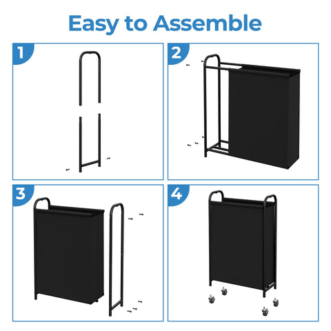 GRANNY SAYS 80L Slim Hamper fits dorms or RVs for compact laundry storage.