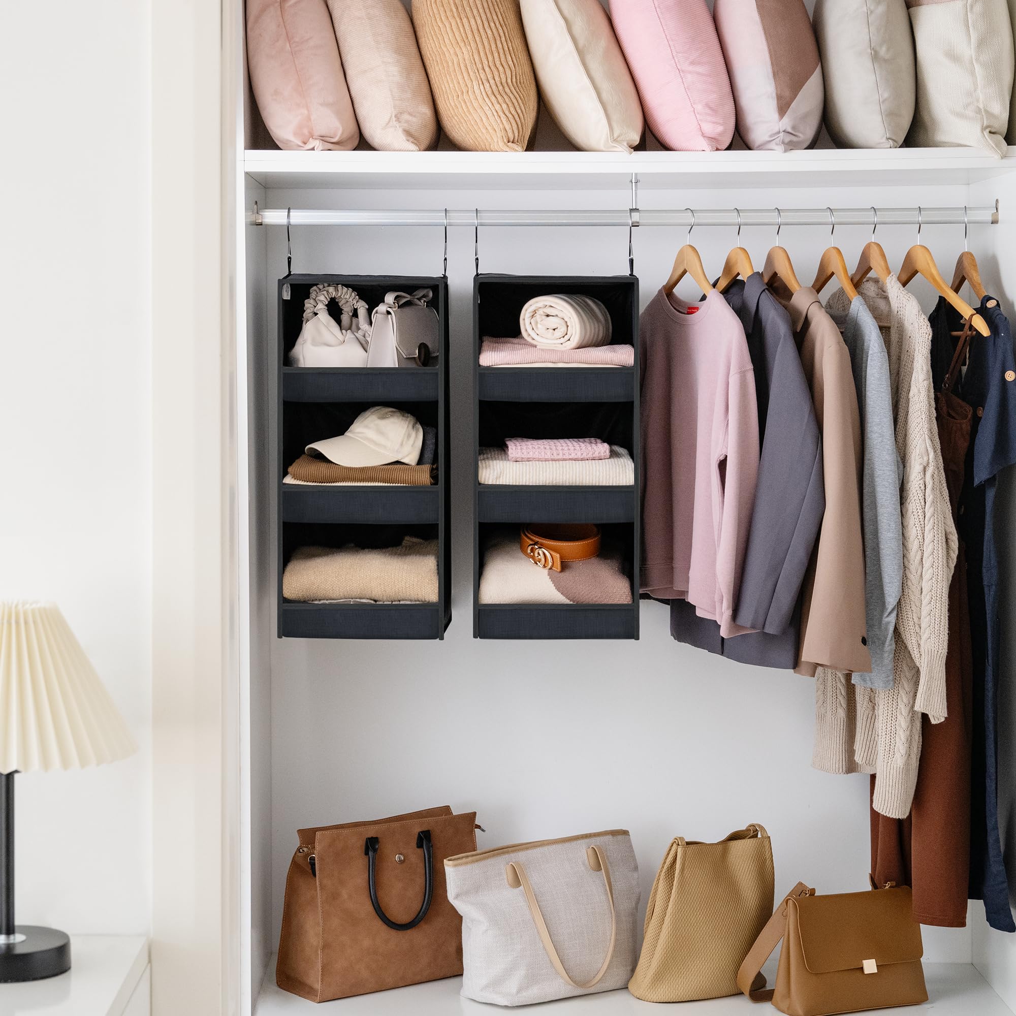 GRANNY SAYS camper storage hanging organizer is travel-ready and space-saving.