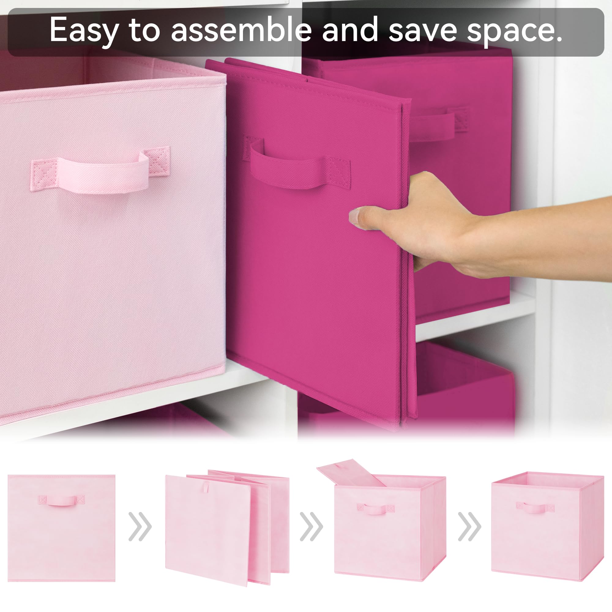 GRANNY SAYS collapsible design folds flat for quick cleaning and easy stowaway storage