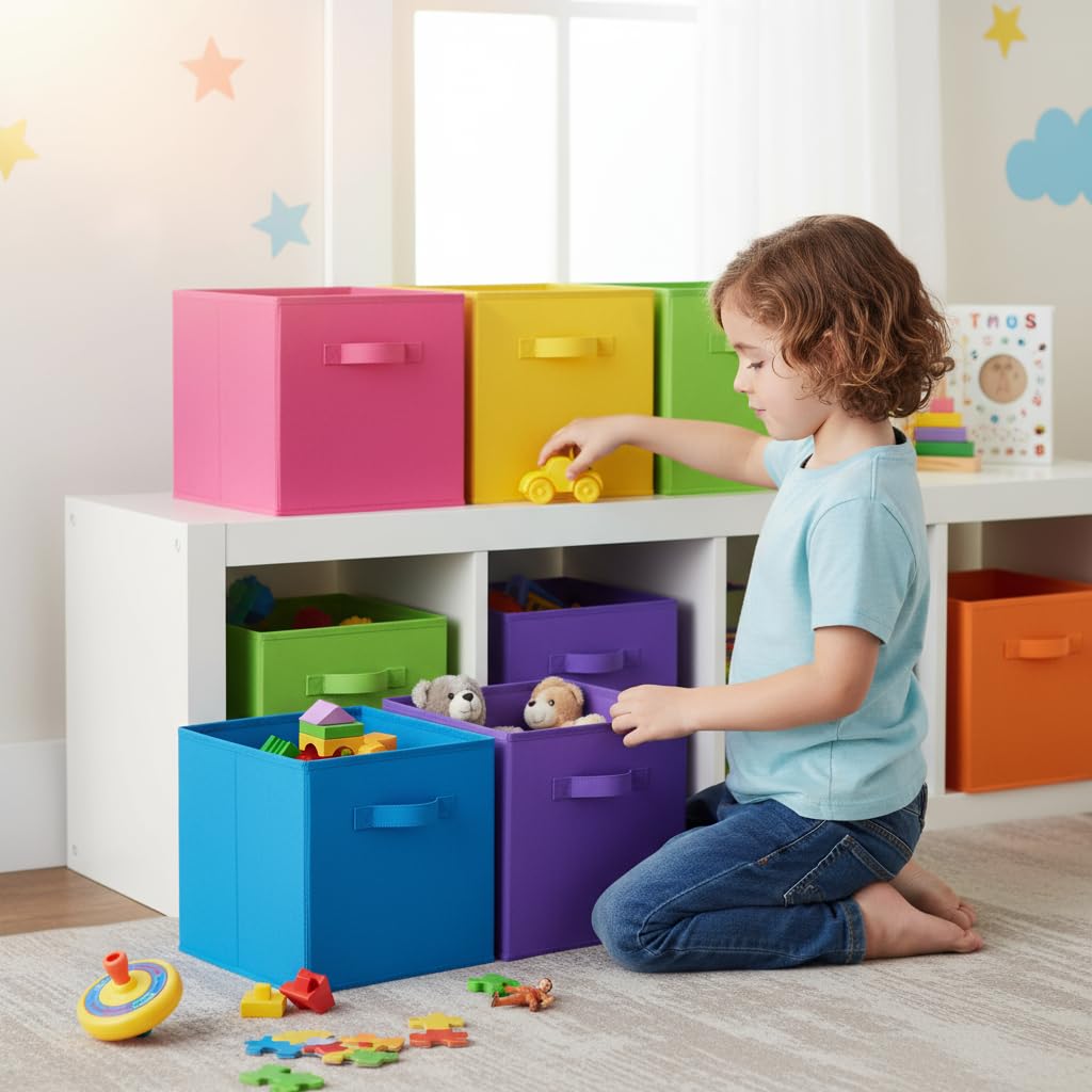 GRANNY SAYS Cube shelf fit for organized storage on display.