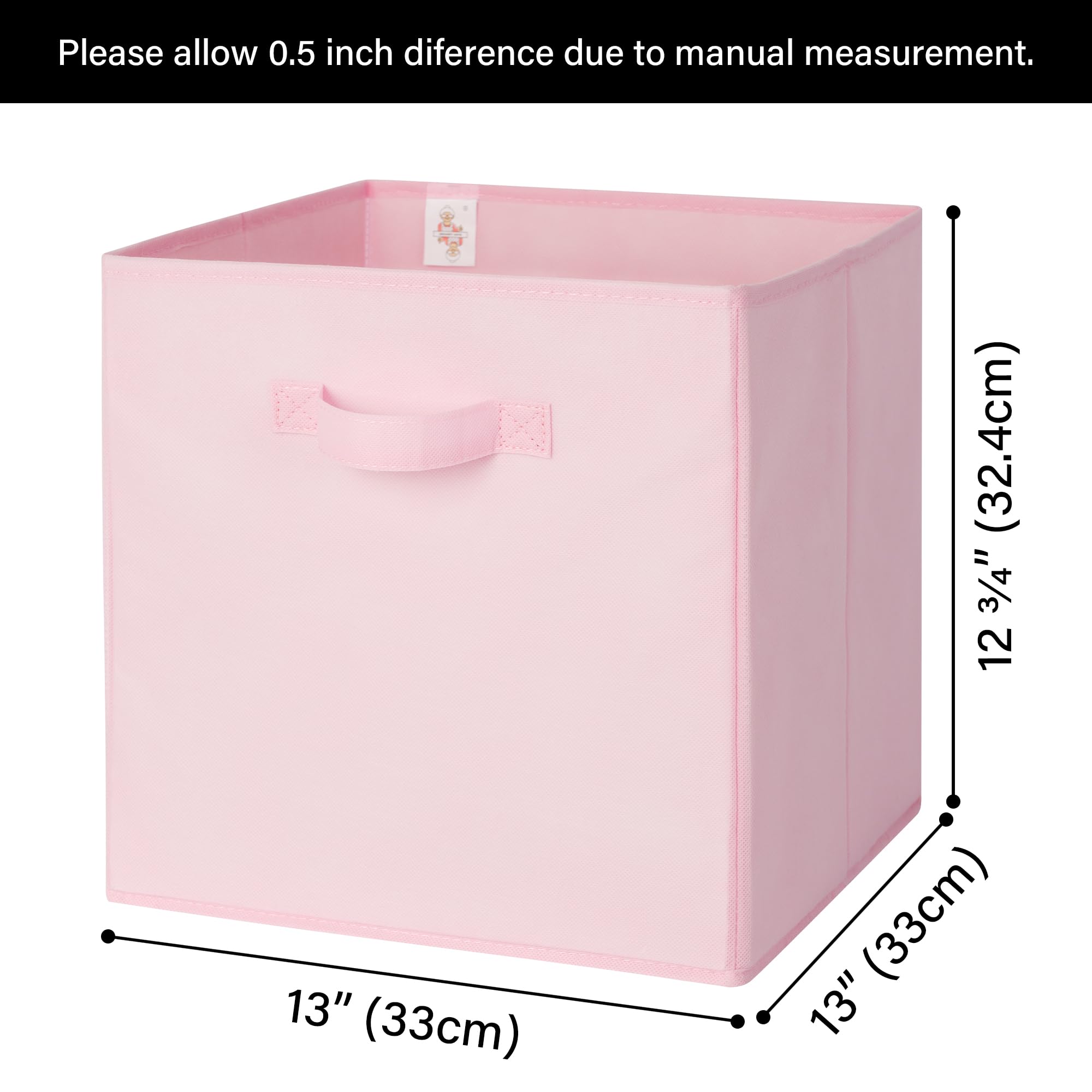 GRANNY SAYS cube storage bin pink for toy organization in playroom