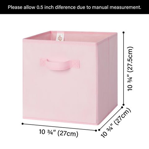 GRANNY SAYS cube storage bin in bedroom demonstrates room-wide organization