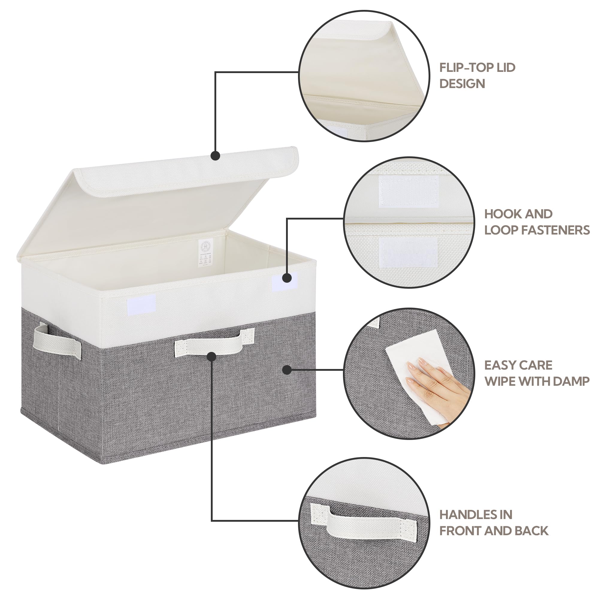GRANNY SAYS eco-friendly faux linen material feels durable and soft.