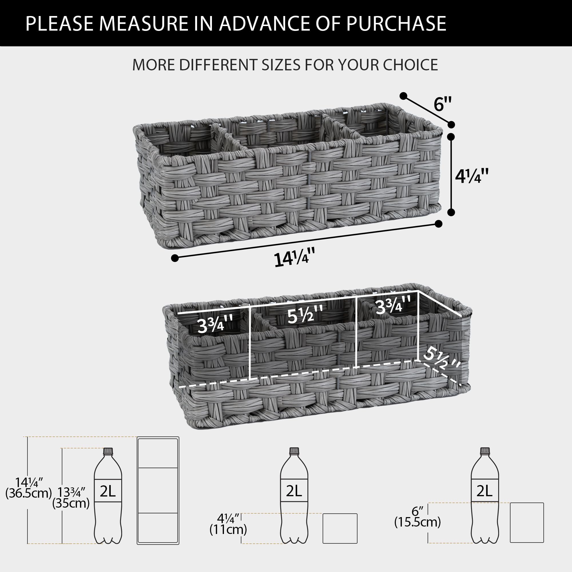 GRANNY SAYS gray bathroom organization complements modern interiors.