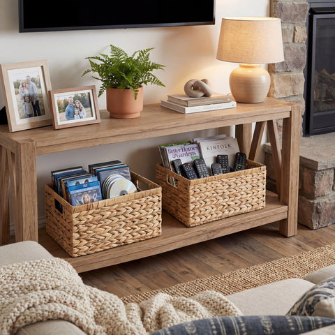 GRANNY SAYS handwoven basket frame provides rigid support for everyday use.