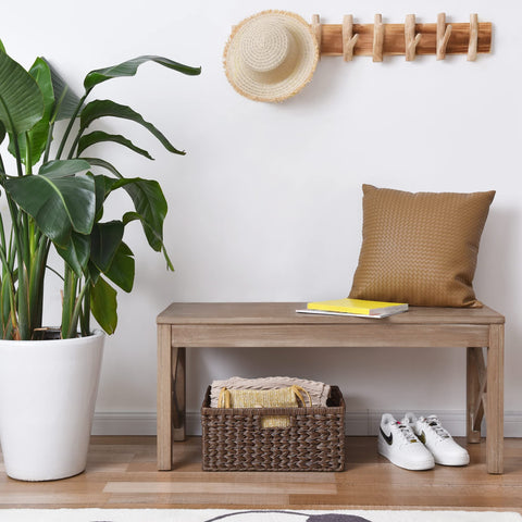 GRANNY SAYS decorative basket doubles as stylish bathroom organizer