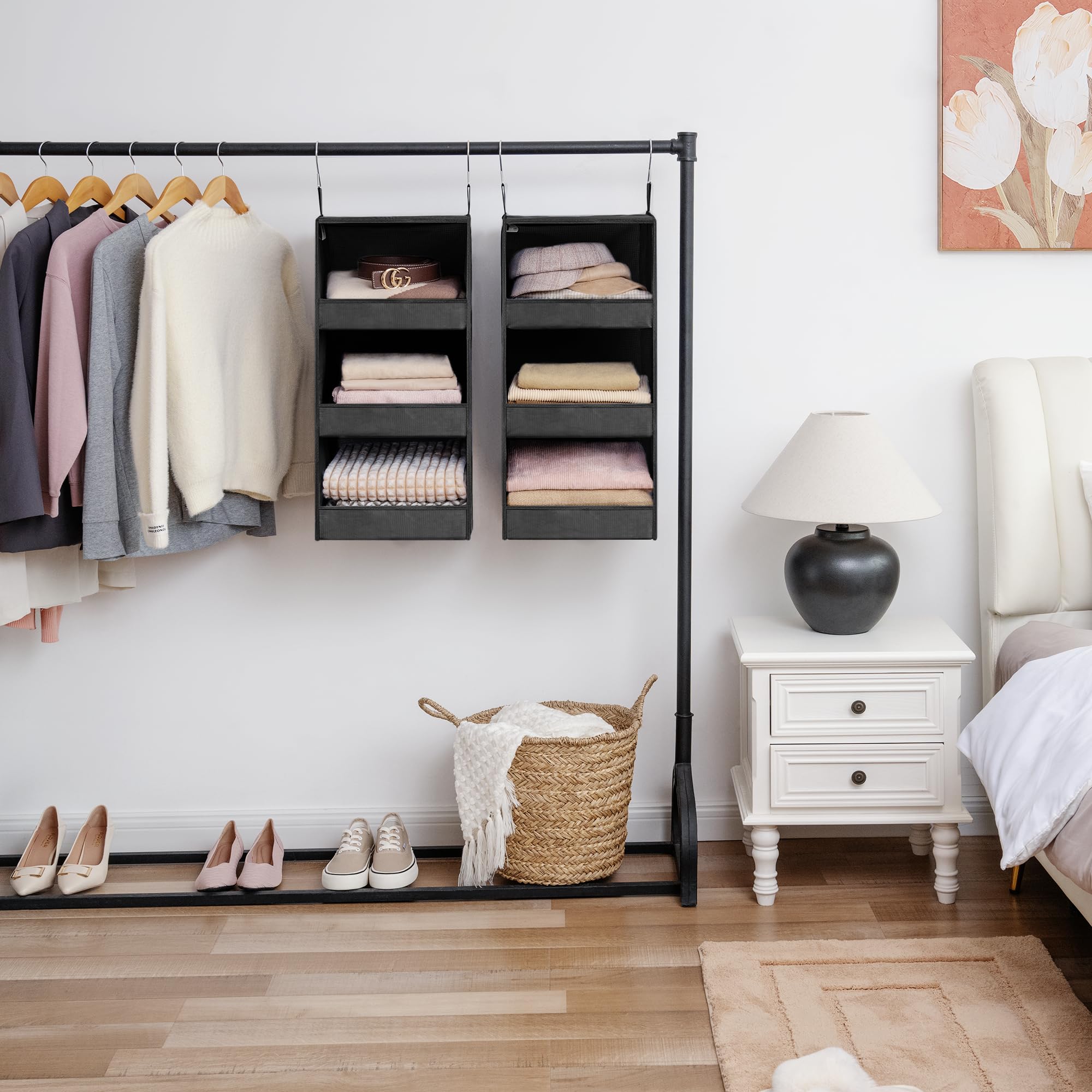 GRANNY SAYS durable polyester fabric keeps items protected and easy to wipe clean.