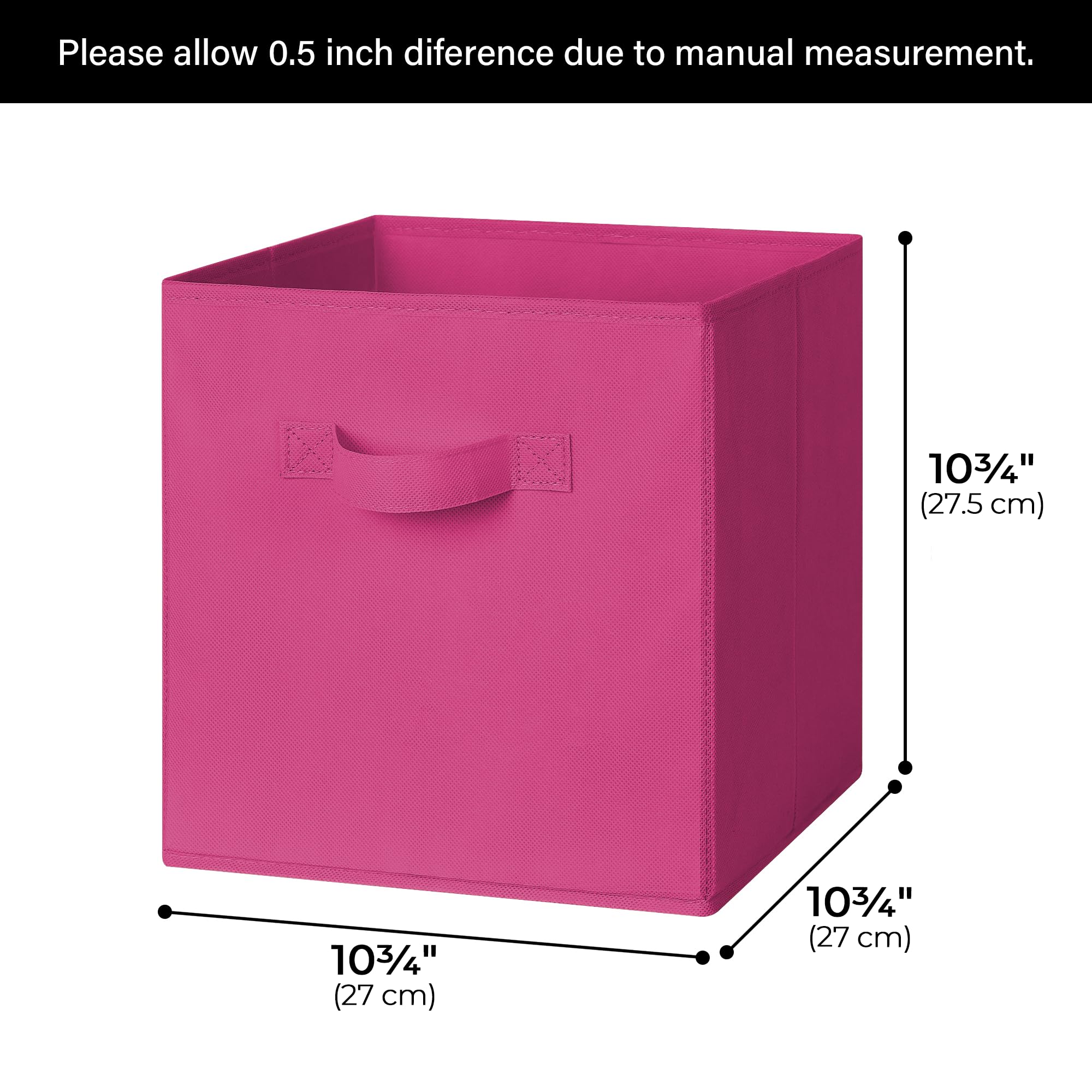 GRANNY SAYS reinforced base storage bin stays upright on shelves