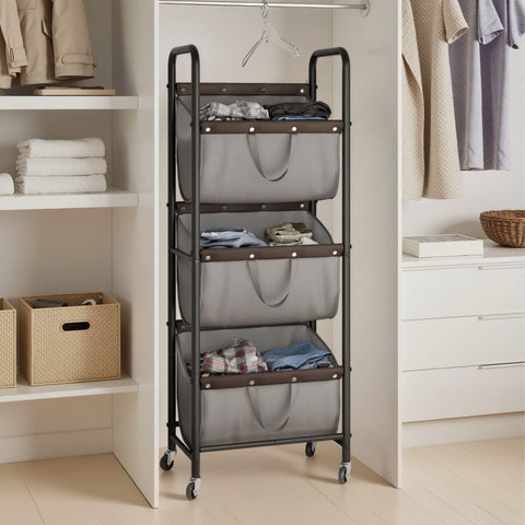 GRANNY SAYS rolling laundry cart with wheels for smooth movement