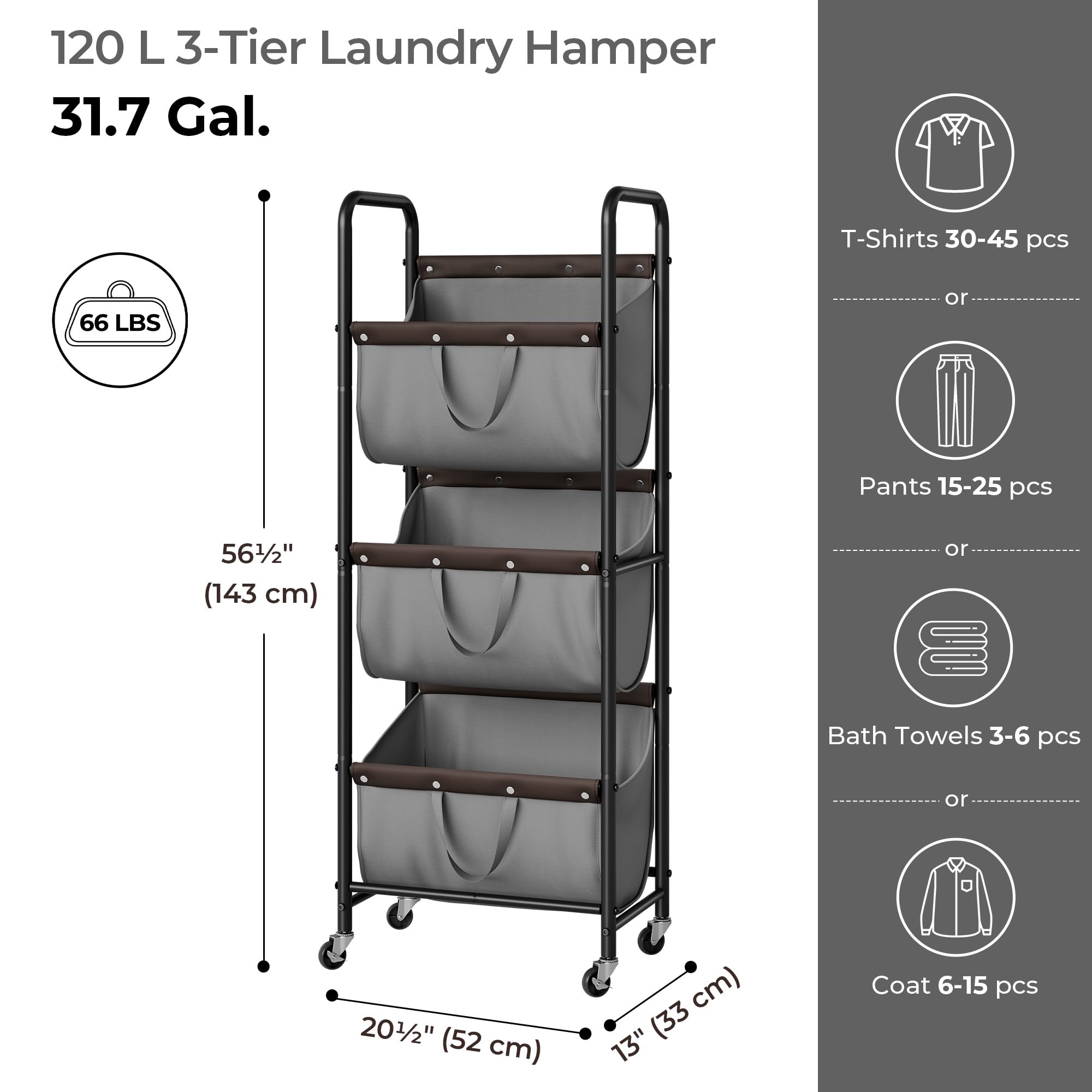 GRANNY SAYS space saving tower design fits narrow laundry areas