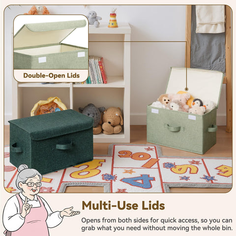 GRANNY SAYS stackable basket shown folded flat to save space