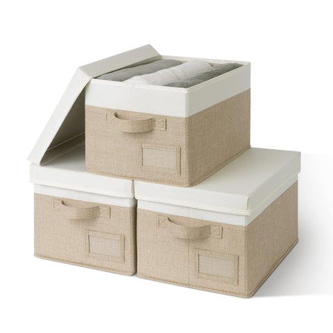 GRANNY SAYS storage basket with lid front view showing space for clothes and organizers