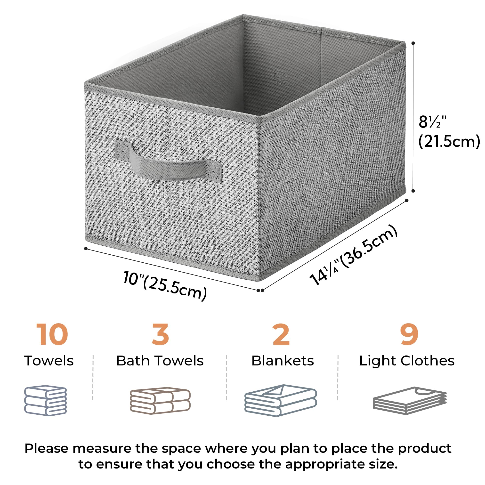 GRANNY SAYS storage baskets on a shelf simplify tidying in living spaces.