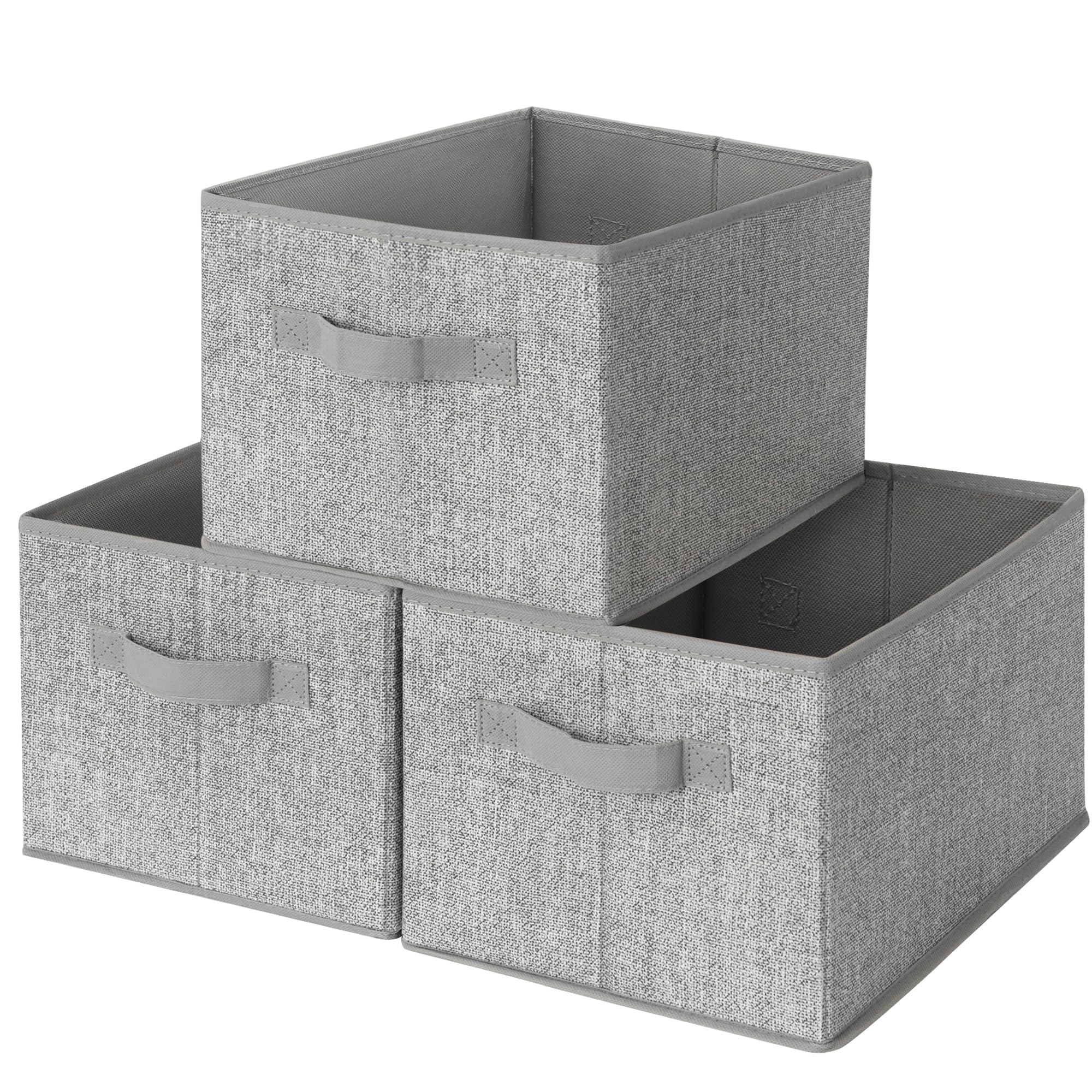 GRANNY SAYS storage baskets on shelves offer organized, breathable fabric storage.