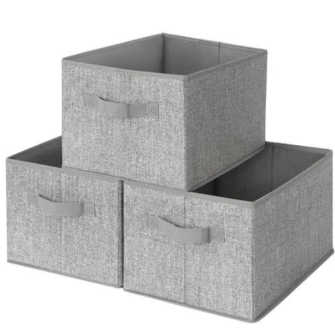 GRANNY SAYS storage baskets on shelves offer organized, breathable fabric storage.
