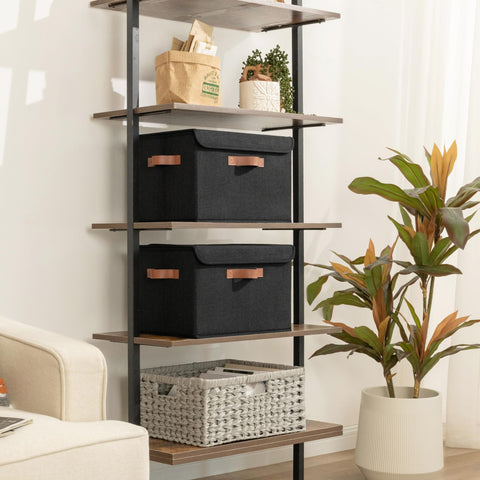 GRANNY SAYS storage bins with hook and loop lid closure for easy access