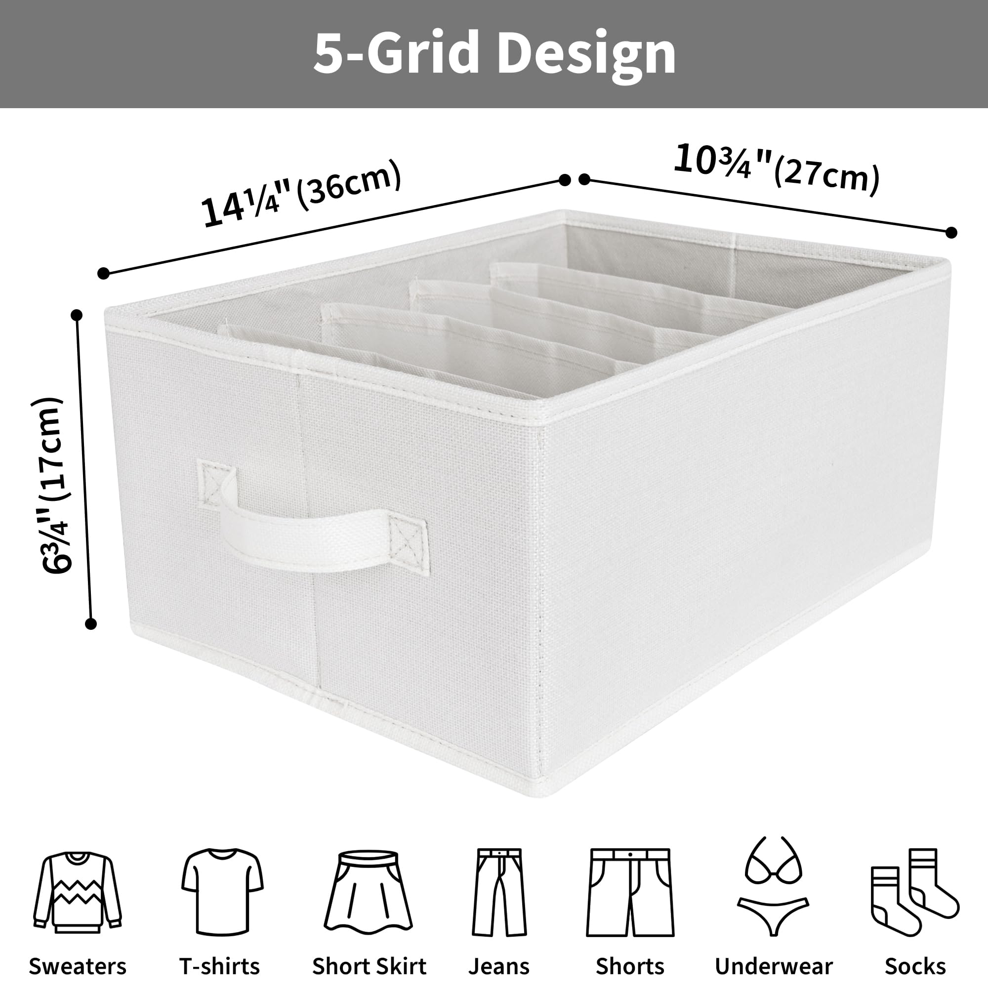 GRANNY SAYS wardrobe organizer foldable bottom panel for flexible setup.