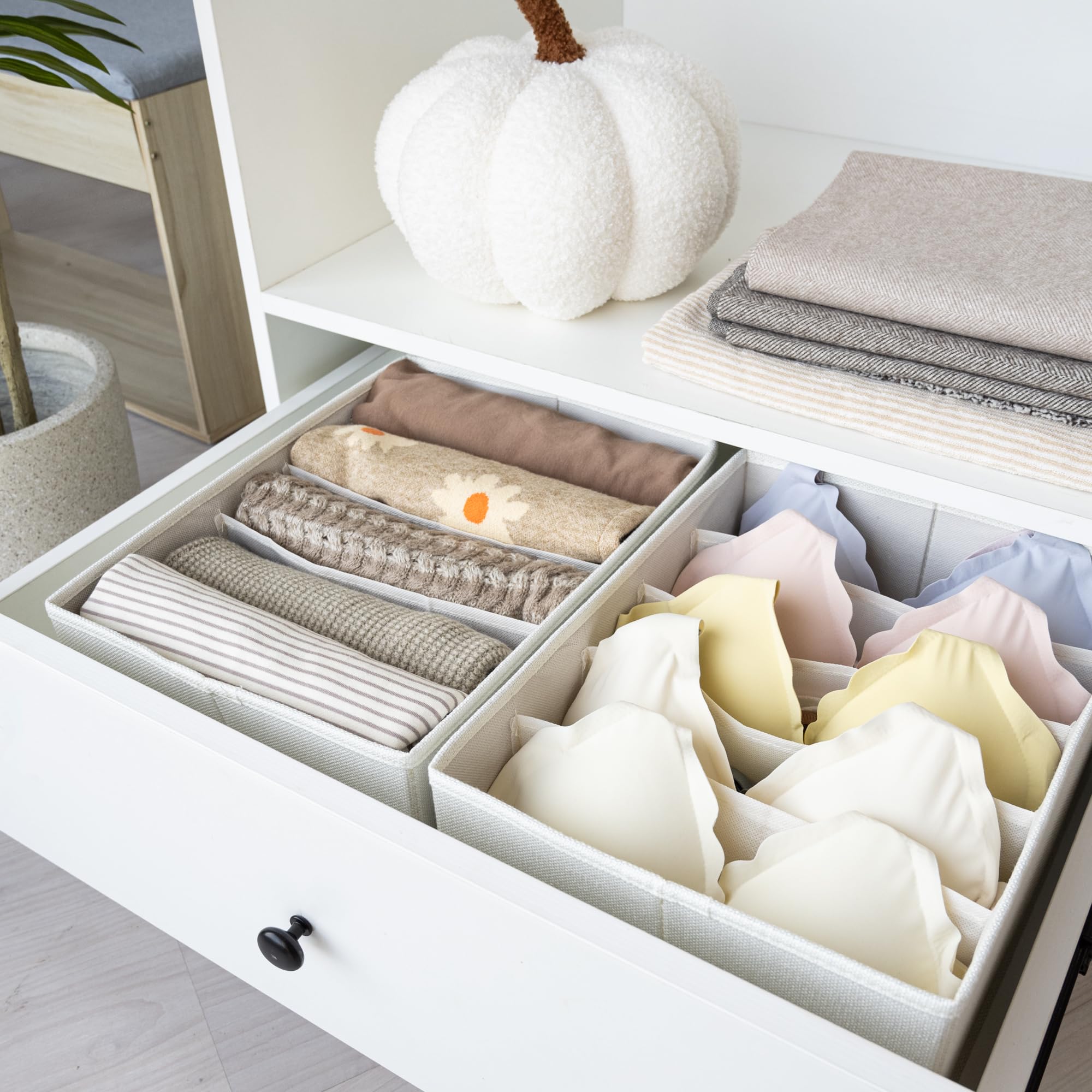 GRANNY SAYS wardrobe organizer stackable design saves closet space.